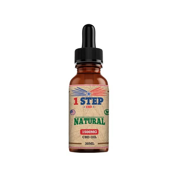 1 Step CBD 1500mg Natural Oil ...